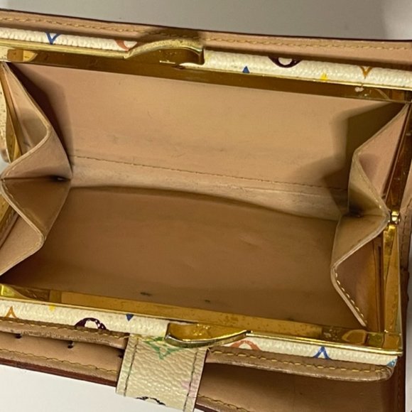 Louis Vuitton | White Multicolor Monogram Takashi Murakami French Wallet - Picture 8 of 11